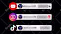 create social media lower third animation