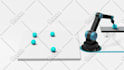 create realistic 3d agv robotic arm and automation process animation