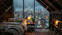 create cozy ambient relaxing rain video for youtube channel