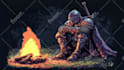 make a pixel art, GIF, loop animation