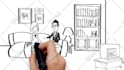 create a whiteboard explainer video, hand draw animation in vyond