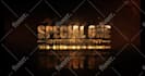 do gold fire logo reveal animation