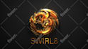 create a 3d glossy metal reveal
