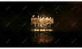 do gold fire logo reveal animation