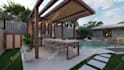 design landscapes backyards patio pool with 3d renderings