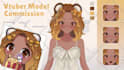 design and rigg high quality live2d vtuber model for stream