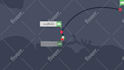 create a travel route map animation
