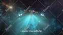 create space shuttle launch reveal logo animation