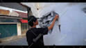 make real graffiti and characters on the wall