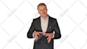 create a green screen british spokesperson or presenter video