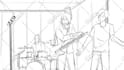 2d line art animation, 2d traditional frame by frame animation, hand drawn video
