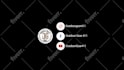 do trendy 4k social media lower thirds and subscribe animation