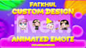 create custom made animated emote for twitch or discord