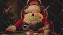 create a funny santa poker night christmas intro video