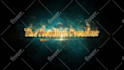 create smoking gold particles animation for logo or text