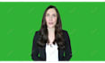 create a green screen spokesperson video