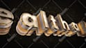 create a luxury 3d gold logo animation