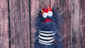 create a fun video with a blue hairy monster puppet