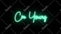 create neon light intro text or logo animation
