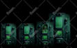 create building or set projection mapping animation