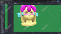 create a 3d vtuber filters burnt peanut style, for snap camera and streaming