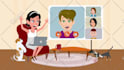 create engaging animated wedding invitation, love story