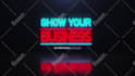 make amazing light neon logo animation
