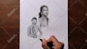 draw unique stylish pencil portrait