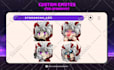 draw twitch emotes, animated emotes, sub badges for vtuber, discord and stream