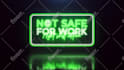 make 3d neon sign light intro text or logo animation