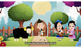 create two 2d animated kids learning videos for youtube