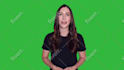 create a green screen spokesperson video