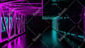 do professional glitch logo animation for dj visuals vj loop