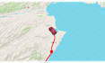 make travel map animation for flight path and driving route
