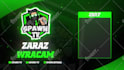create 4 animated twitch screens, starting soon, brb and ending screen