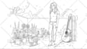 create unique animated hand drawn  music video