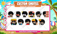 draw chibi animated emotes for twitch, youtube, discord
