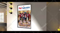 create realistic 3d art gallery slideshow video