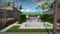 design backyard, frontyard realistic landscape,patio,garden