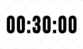 transparent countdown timer clock for fitness yoga workout