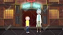 create cartoon rick and morty, bojack horseman style animation