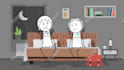 create 2d stick figure style cartoon animation