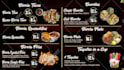 design a single screen menu for your restaurant,  cafés