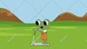 animate any character, 2d kids cartoon video