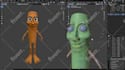 make 3d character models in blender