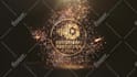 create a magical gold logo intro animation