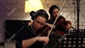 record live strings section in professional studio