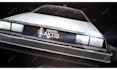 create your logo or text on delorean back to the future car
