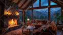 create cozy rain ambient video with natural sounds relaxing rain video