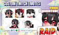 draw twitch emotes, chibi emotes, animated emotes, vtuber for stream